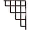 Ekena Millwork Diane Wrought Iron Bracket, (Single center brace), Antiqued Copper 1 1/2"W x 5 1/2"D x 8"H BKTM01X05X08SDIACO - alternate 2